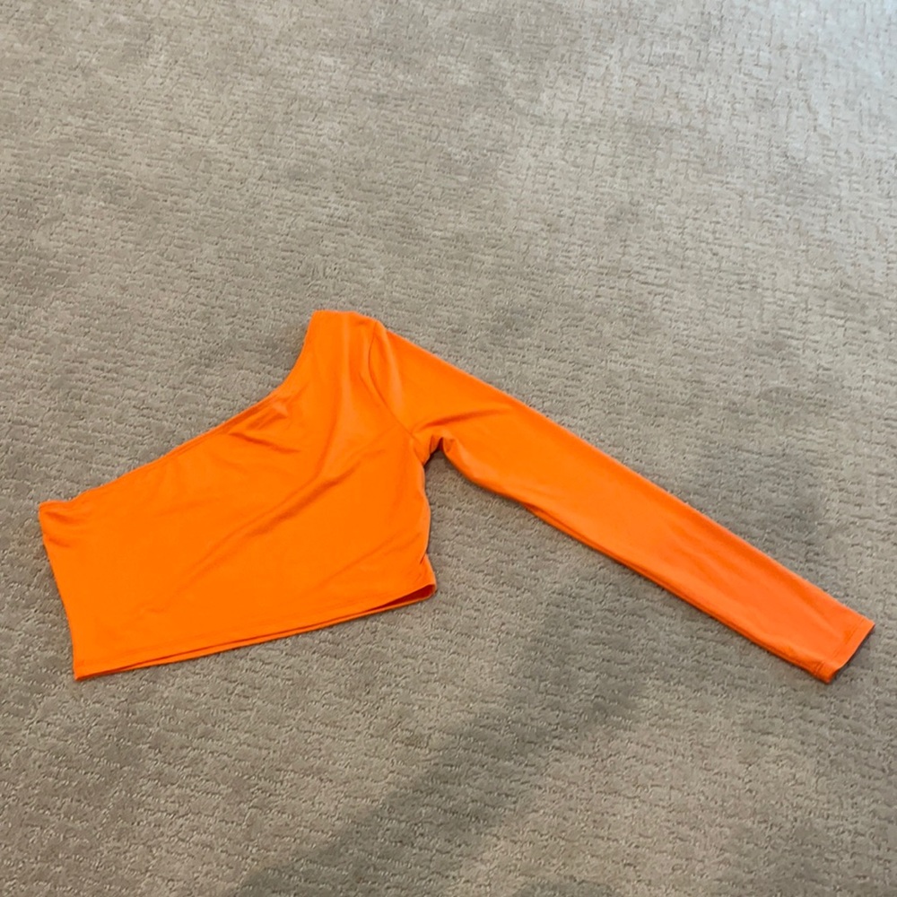 Shein crop top medium orange